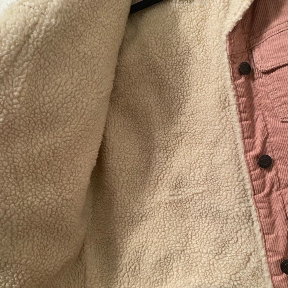Gap Factory Vintage Denim Sherpa Jacket Size XS - Picture 11 of 14